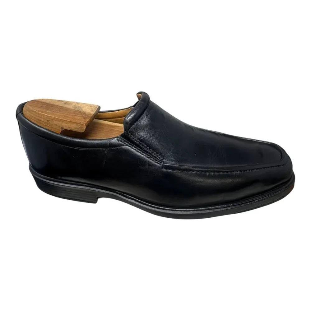 Johnston Murphy‎ Goodwin Black Leather Venetian Loafers